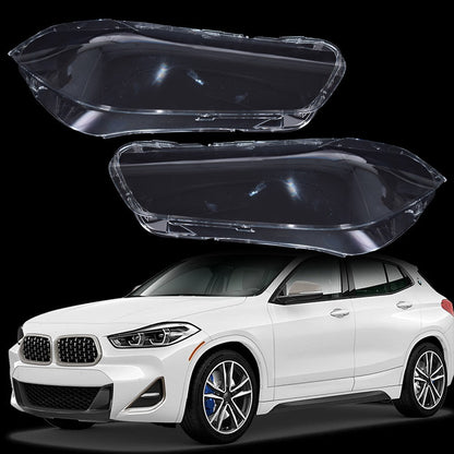 Left+Right Side Headlight Lens Cover Clear For 2018-2023 BMW X2 F39