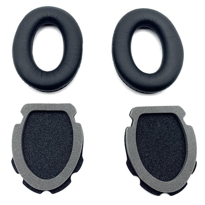 New For Aviation Headset X A10 A20 Bose Headphones 1Pair Black Ear Pads Cushions