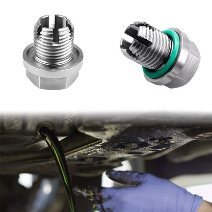 Oil Drain Plug Self Tapping Piggyback Stainless Steel Repair Kit M12
