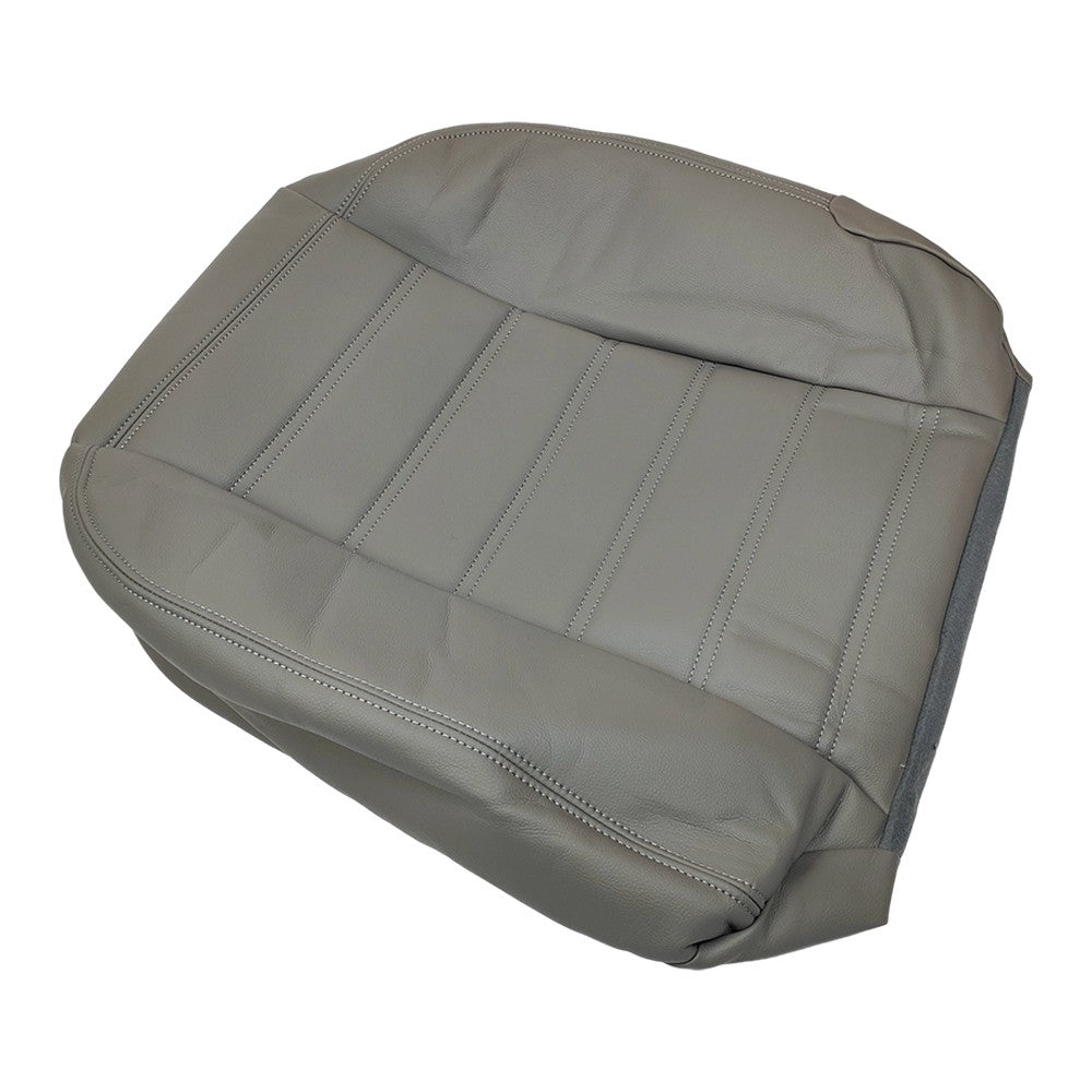 Driver Side Bottom Leather Seat Cover Gray For Hummer H2 2003 2004 2005 - 2007