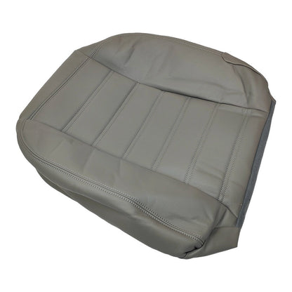 Driver Side Bottom Leather Seat Cover Gray For Hummer H2 2003 2004 2005 - 2007