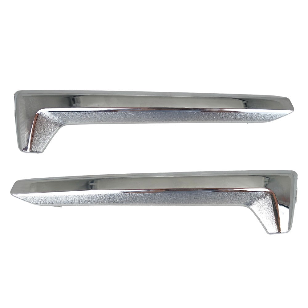 Left&Right Front Fog Light Cover Trim Chrome For 2017 2018 Subaru Forester