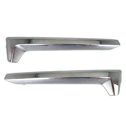 Left&Right Front Fog Light Cover Trim Chrome For 2017 2018 Subaru Forester