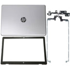 New For HP 17-BS 17-AK 17AY 17G-BR Top Back Cover Silver+Bezel+Hinges 926482-001