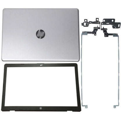 New For HP 17-BS 17-AK 17AY 17G-BR Top Back Cover Silver+Bezel+Hinges 926482-001