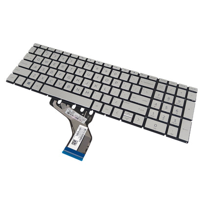 Silver Keyboard For HP 15s-dy 15s-dy2000 15s-dy2073dx 15s-dy2046ms 15s-dy2xxx US