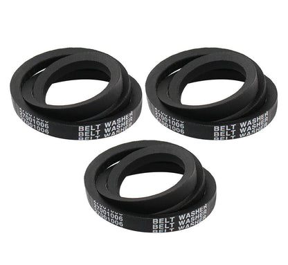 3Pcs 27001006 Washer Drive Belt For Whirpool Amana Maytag Washing Machine 38174