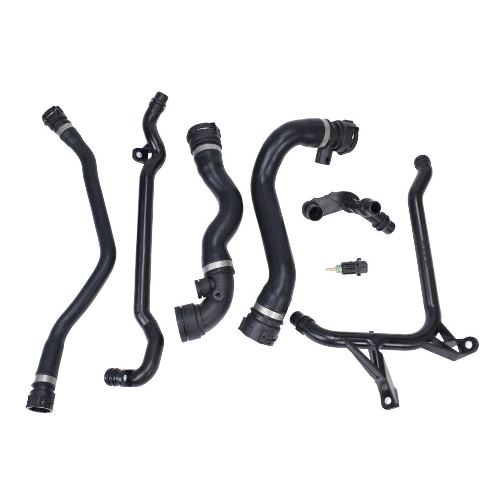 7X For BMW E46 323 325 328 330 Set Expansion Tank Coolant Radiator Hose Kit