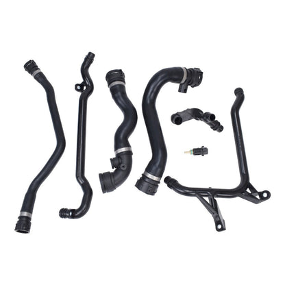 7X For BMW E46 323 325 328 330 Set Expansion Tank Coolant Radiator Hose Kit