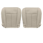 Leather Bottom Seat Cover Tan For 2007-14 Ford Expedition Driver & Passenger New