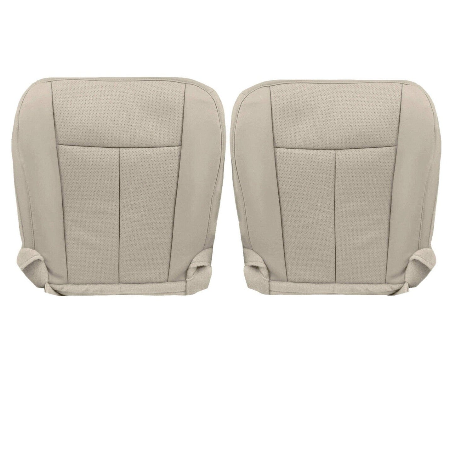 Leather Bottom Seat Cover Tan For 2007-14 Ford Expedition Driver & Passenger New
