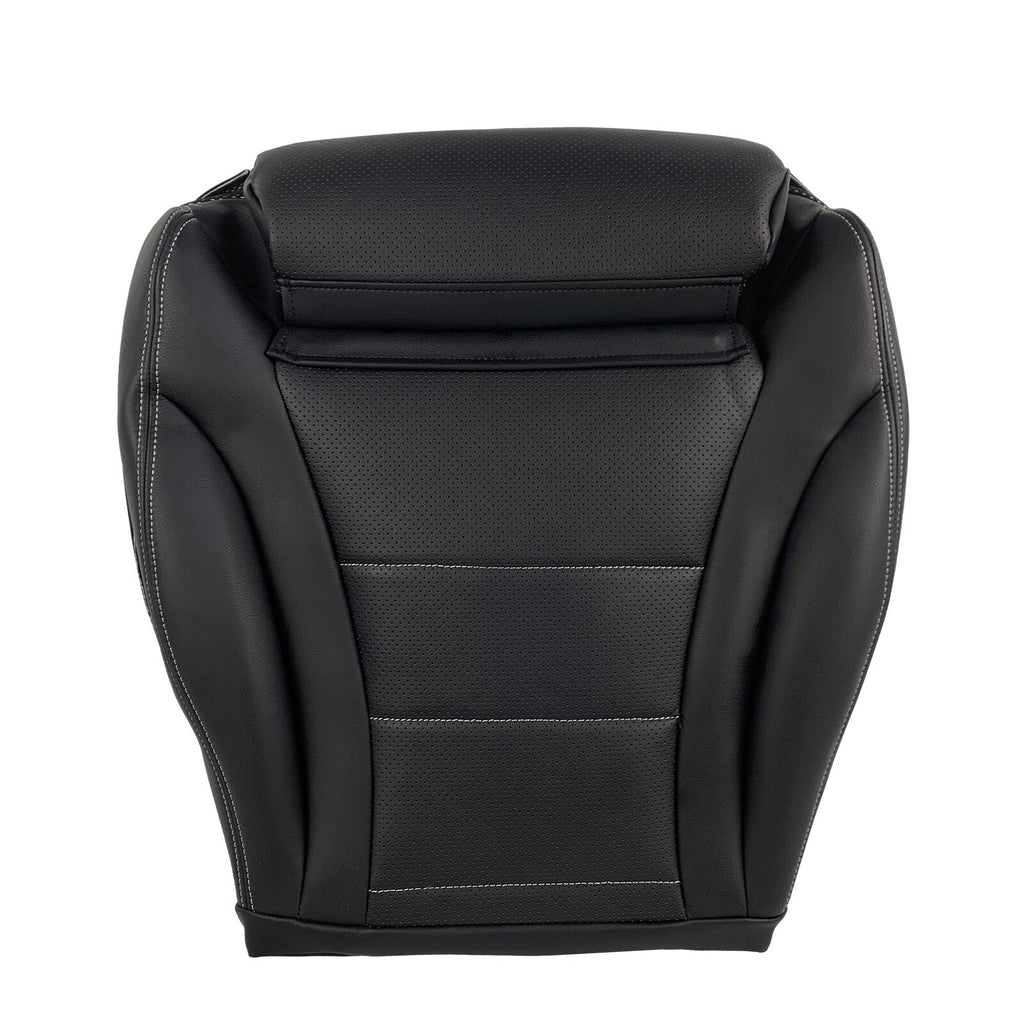 New For 2015-21 Mercedes Benz C300 Sedan Driver Bottom Leather Seat Cover Black