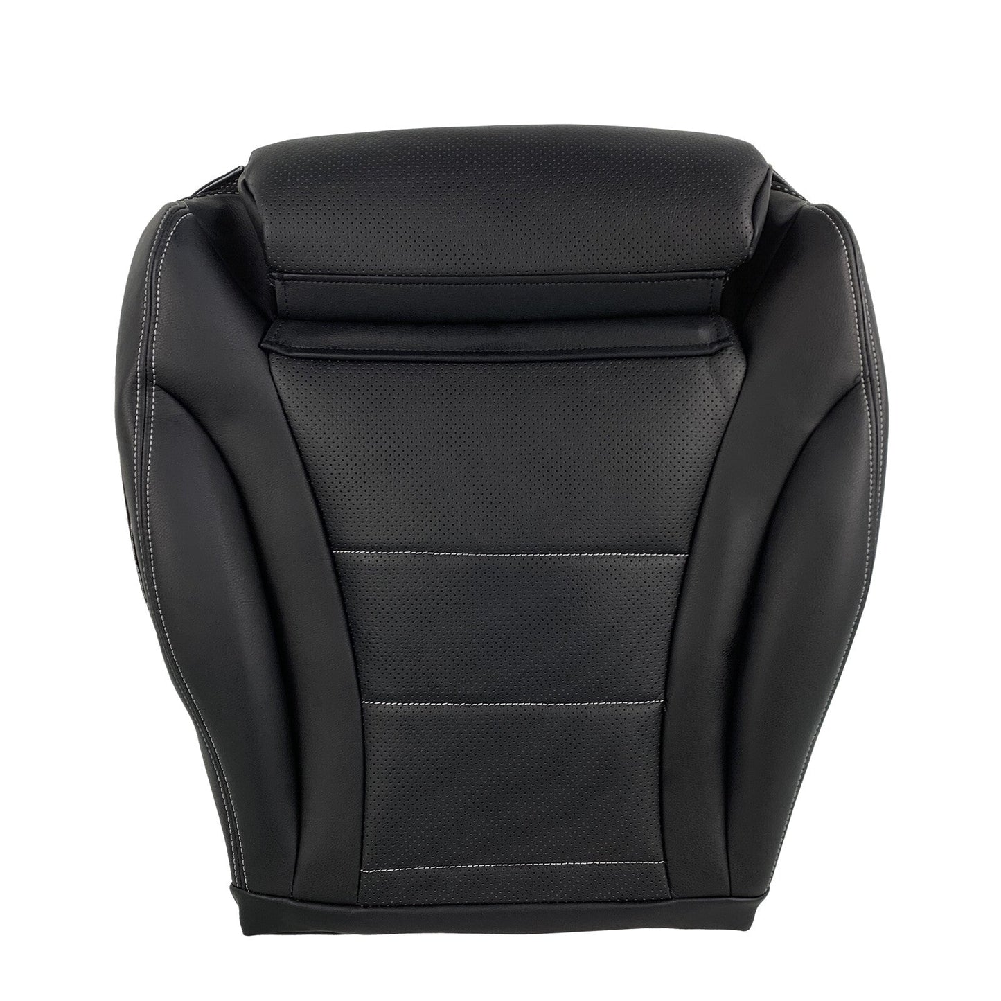 New For 2015-21 Mercedes Benz C300 Sedan Driver Bottom Leather Seat Cover Black
