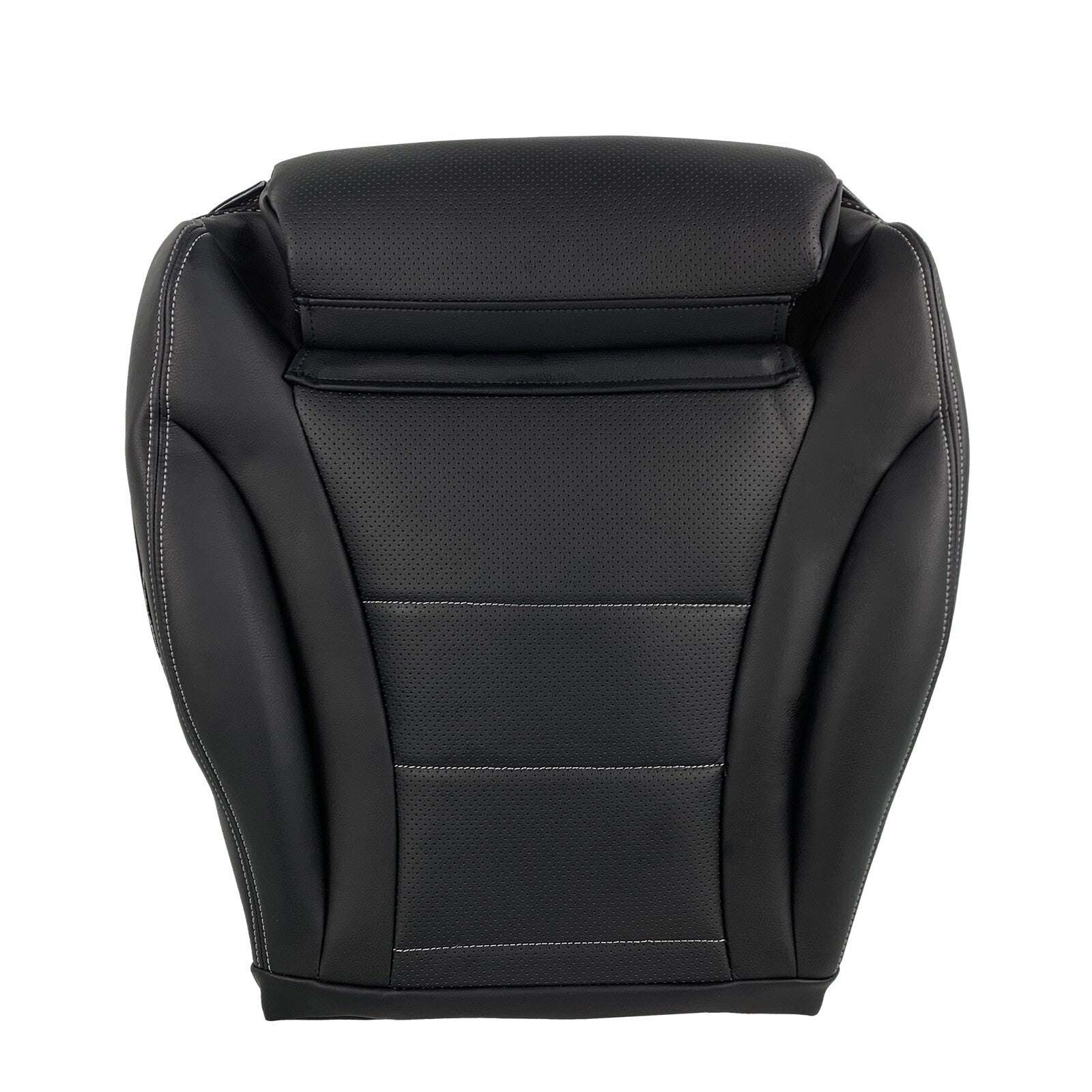 New For 2015-21 Mercedes Benz C300 Sedan Driver Bottom Leather Seat Cover Black