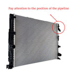 Left Driver Side Radiator For 2017 2016-2019 BMW 740i 3.0L 530i 540i 17118576997