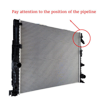 Left Driver Side Radiator For 2017 2016-2019 BMW 740i 3.0L 530i 540i 17118576997