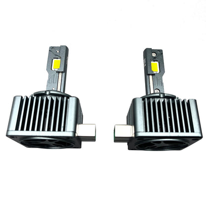 1 Pair D3S D3R LED Headlight Bulbs Kit 6500K White HID Xenon Conversion Lamp