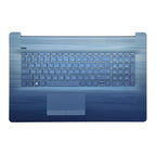 New Blue Palmrest Touchpad For HP 17T-BY 17-CA 17-BY Backlit Keyboard M12337-001
