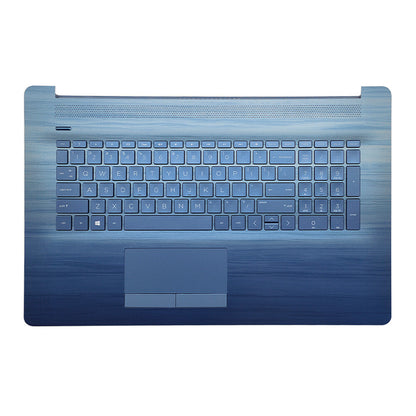 New Blue Palmrest Touchpad For HP 17T-BY 17-CA 17-BY Backlit Keyboard M12337-001