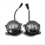 For Honda Nissan Subaru White/Yellow Dual Color 9W LED Fog Lights Lamps