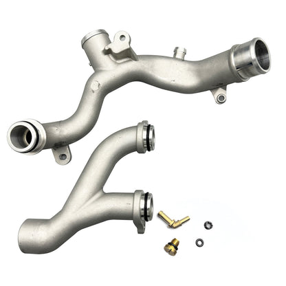 Fit For Jaguar Land Rover 3.0L 5.0L Oil cool Upgraded Metal Coolant Outlet Pipes