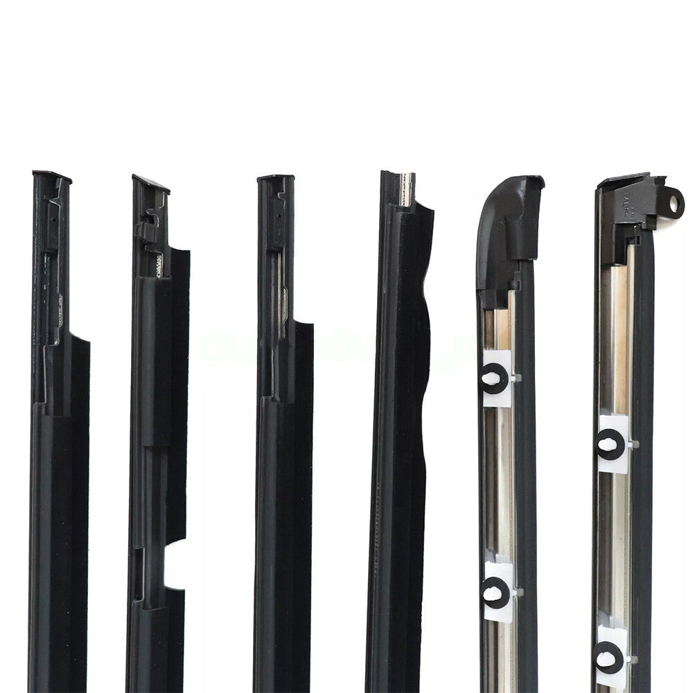 Car Quarter Door Belt Moulding Black Set For 2003-2008 2009 Toyota Prado GX470
