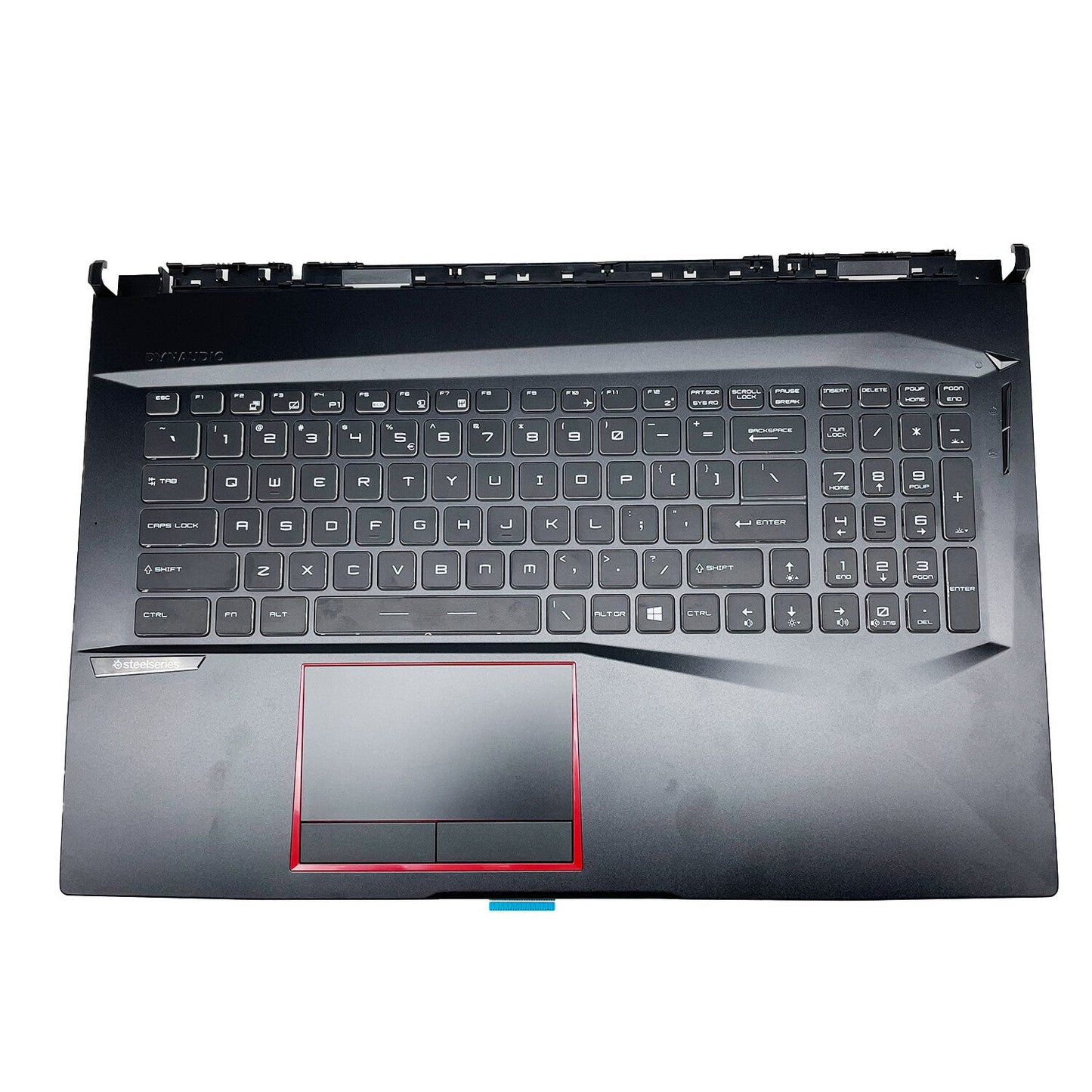 For MSI GE75 Palmrest Keyboard Full Color Backlit Non-Touchpad 3077E2C213Y Black