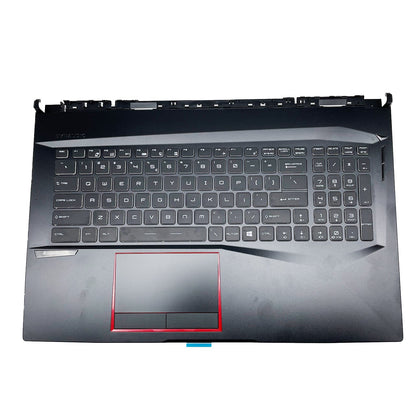For MSI GE75 Palmrest Keyboard Full Color Backlit Non-Touchpad 3077E2C213Y Black