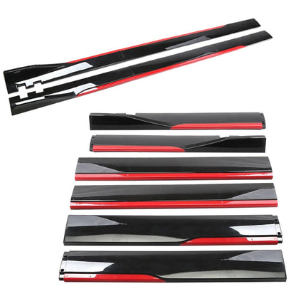 For Nissan Sentra/ Front Bumper Lip Spoiler Body Kit+Side Skirt Glossy Black