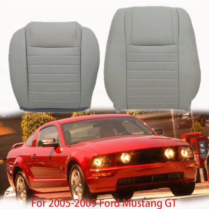 For 2005 2006 -2009 Ford Mustang GT Front Driver Top & Bottom Leather Covers
