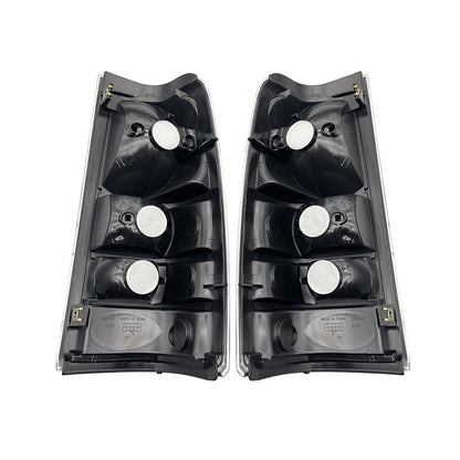 All CLEAR For 1999-02 Chevy Silverado Pickup Truck US Rear Tail Light Set