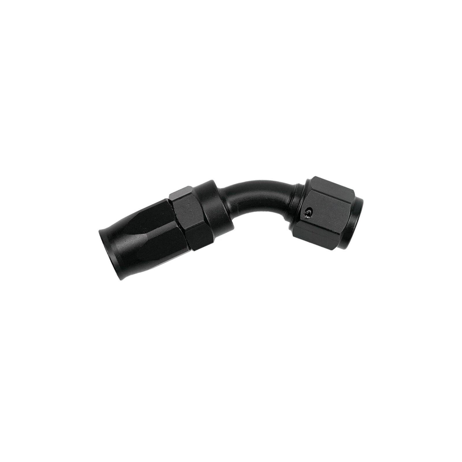 45 Degree Swivel 10AN Hose End Fitting CPE Braided Fuel Oil Line Aluminum Black