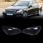 Car Front Headlight Lens Cover For Mercedes Benz C Class W204 2011-2015