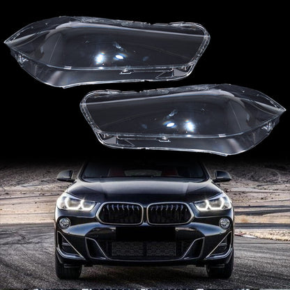 Left+Right Side Headlight Lens Cover Clear For 2018-2023 BMW X2 F39