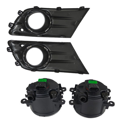 New A Pair Fog Light W/Cover&Chrome Trim For Honda Pilot 2012-2013-2014-2015 US