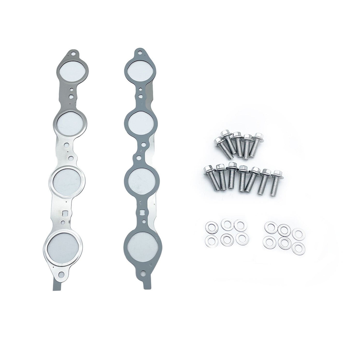 For LS1 4.8 5.3 5.7 6.0 6.2L LS MLS Exhaust Manifold Header Gasket Pair W/Bolts