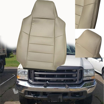 Driver Top Lean Back Leather Replacement Seat Cover For 2002-07 Ford F250 F350