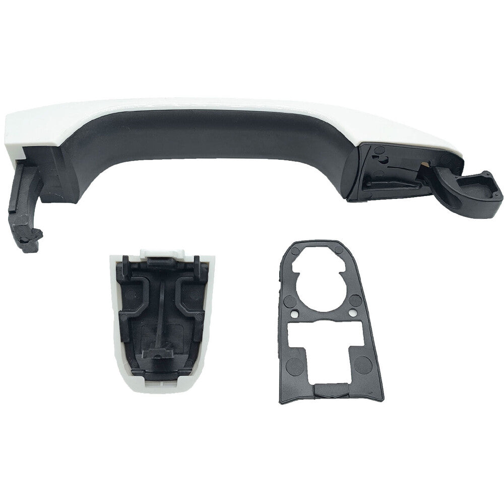 Rear Left Right Olympic White Door Handle for Chevrolet Silverado 2014 2019