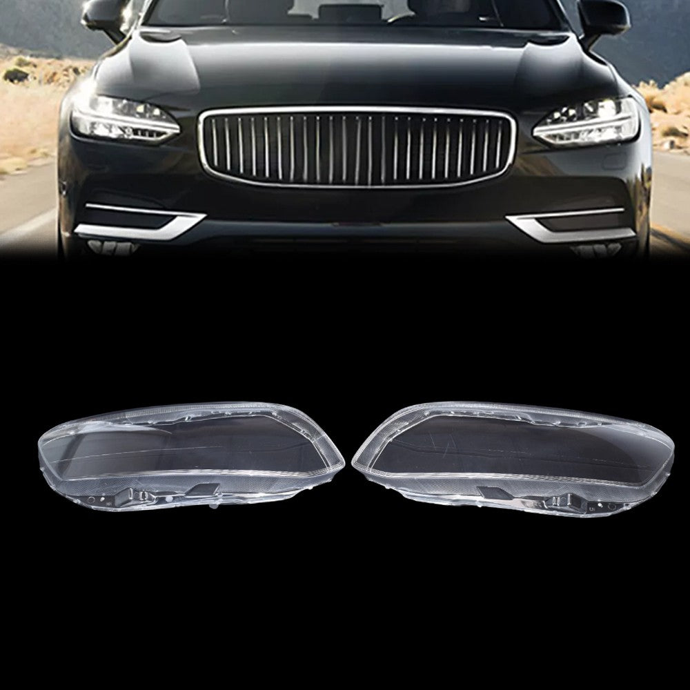 Headlight Lens Covers Front Right+Left Side For 2014-2017 Volvo XC60 1*Pair