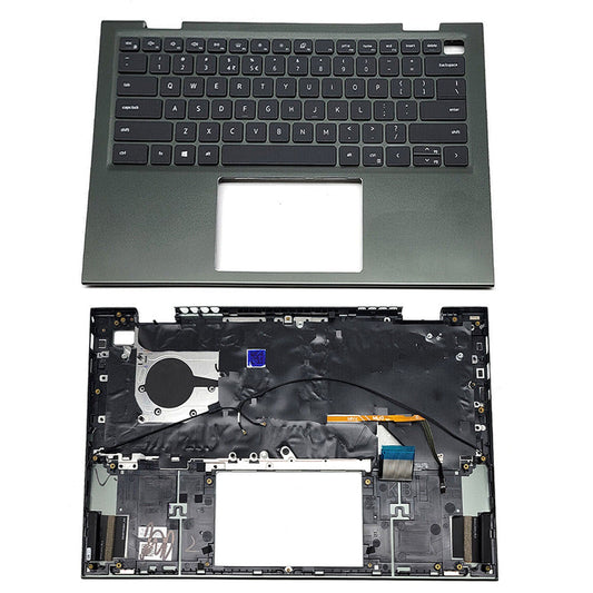 New Palmrest Backlit Keyboard Green 0VJ2PX For Dell Inspiron 14 5410 7415 2-in-1