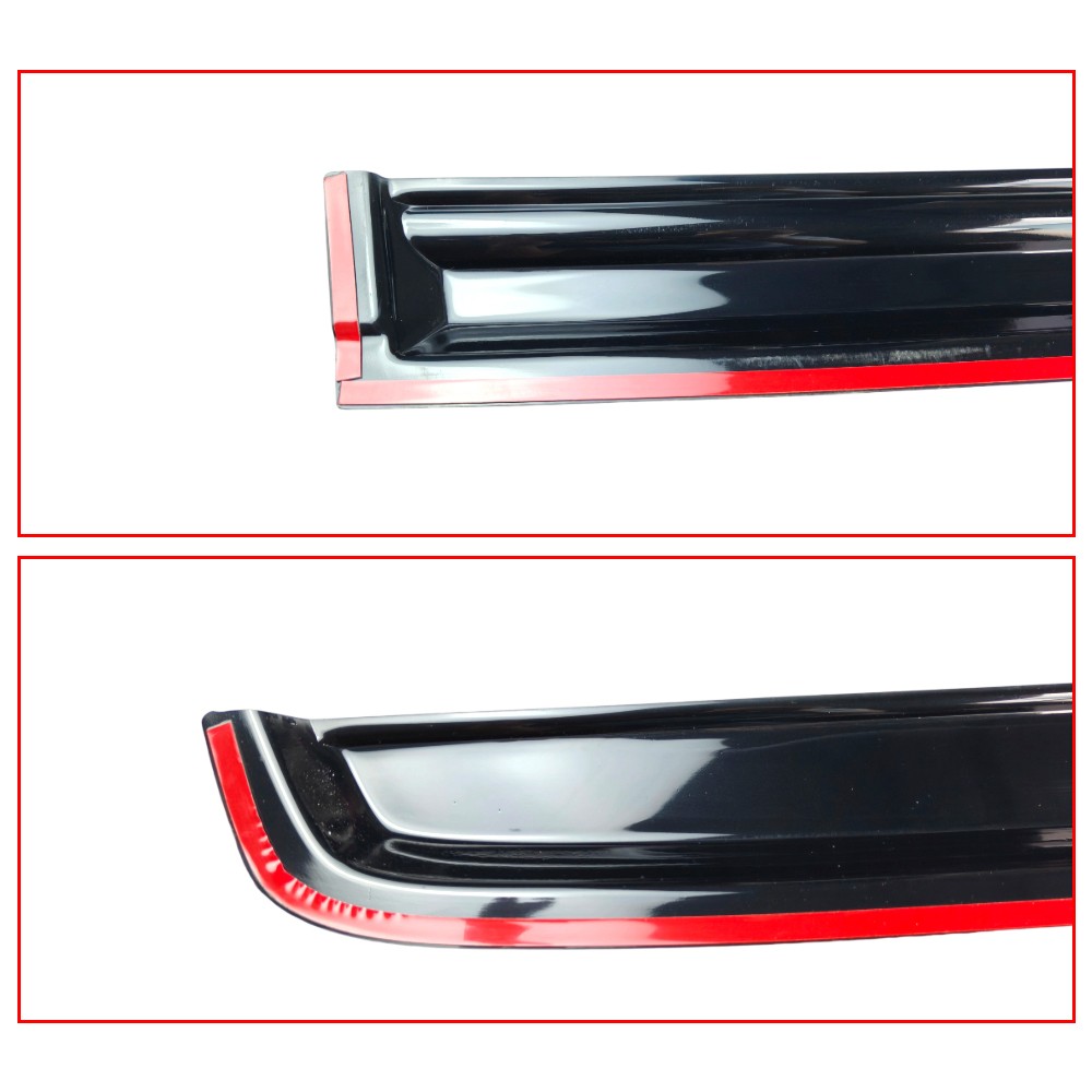 For 2015-2020 Honda Fit Jazz GK5 3D Wavy Style Window Visors Rain Guards