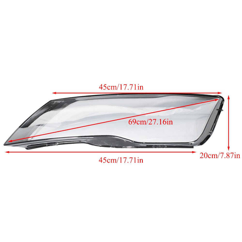 For 2012-2015 Audi A7 S7 RS7 Left & Right Front Headlights Headlamps Lens Covers
