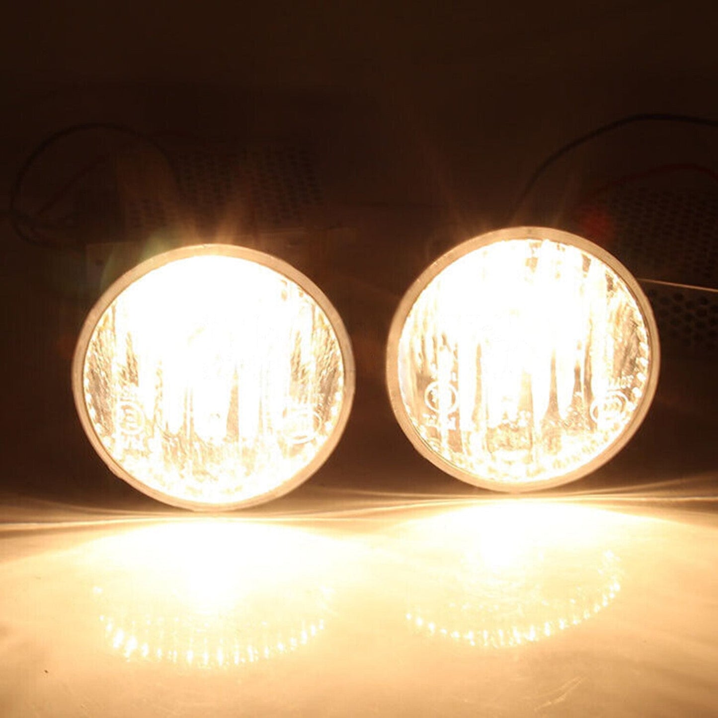 Set of 2 Clear Lens Fog Light For 2011-2017 Jeep Patriot LH & RH Lamps w / Bulbs