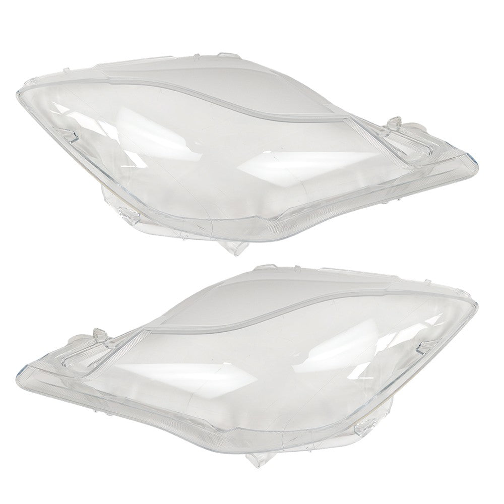 A Pair Front Side Headlight Lens Cover For 2014- 2017 Maserati Quattroporte