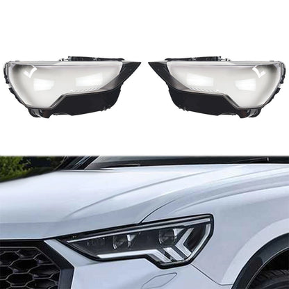 For 2019-2023 Audi Q3 Left & Right Headlight Covers Headlight Lens Covers