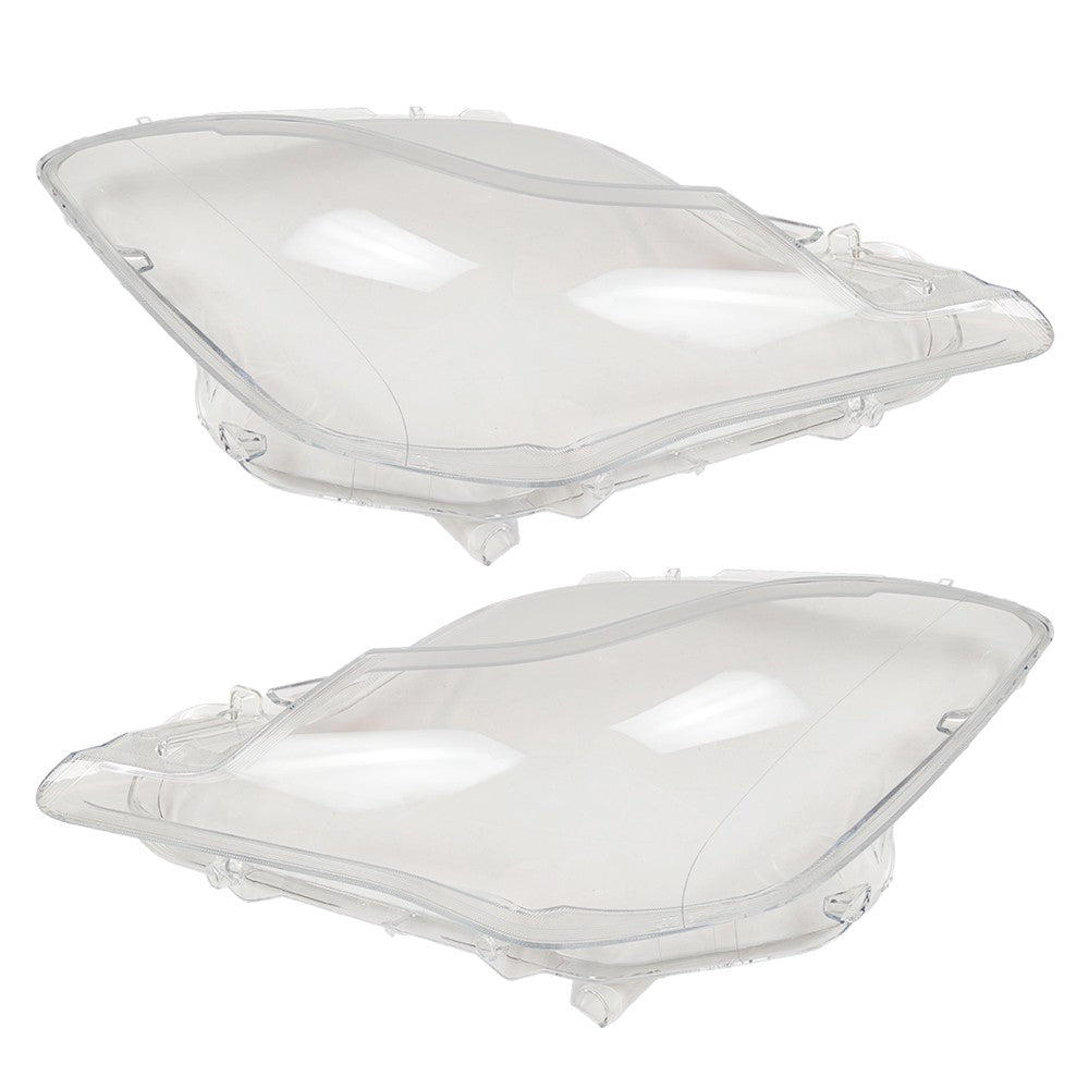 A Pair Front Side Headlight Lens Cover For 2014- 2017 Maserati Quattroporte