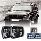 Headlamp Projector Kit High/Low Sealed Beam w/DRL Super Bright 12000lm