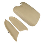 Door Armrest Hand Leather Arm Rest Cover & Base Lid Beige For Honda Accord 08-12