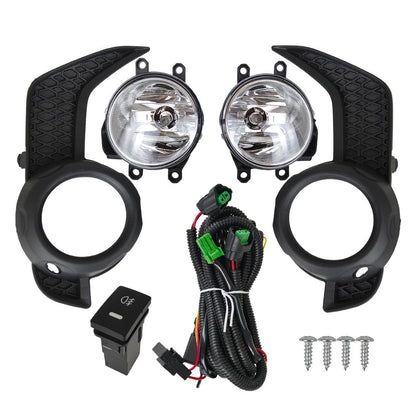 For 2014-2021 Toyota 4Runner TRD/SR5 Fog Lights+Lamps Bezel+Wire Switch Kits