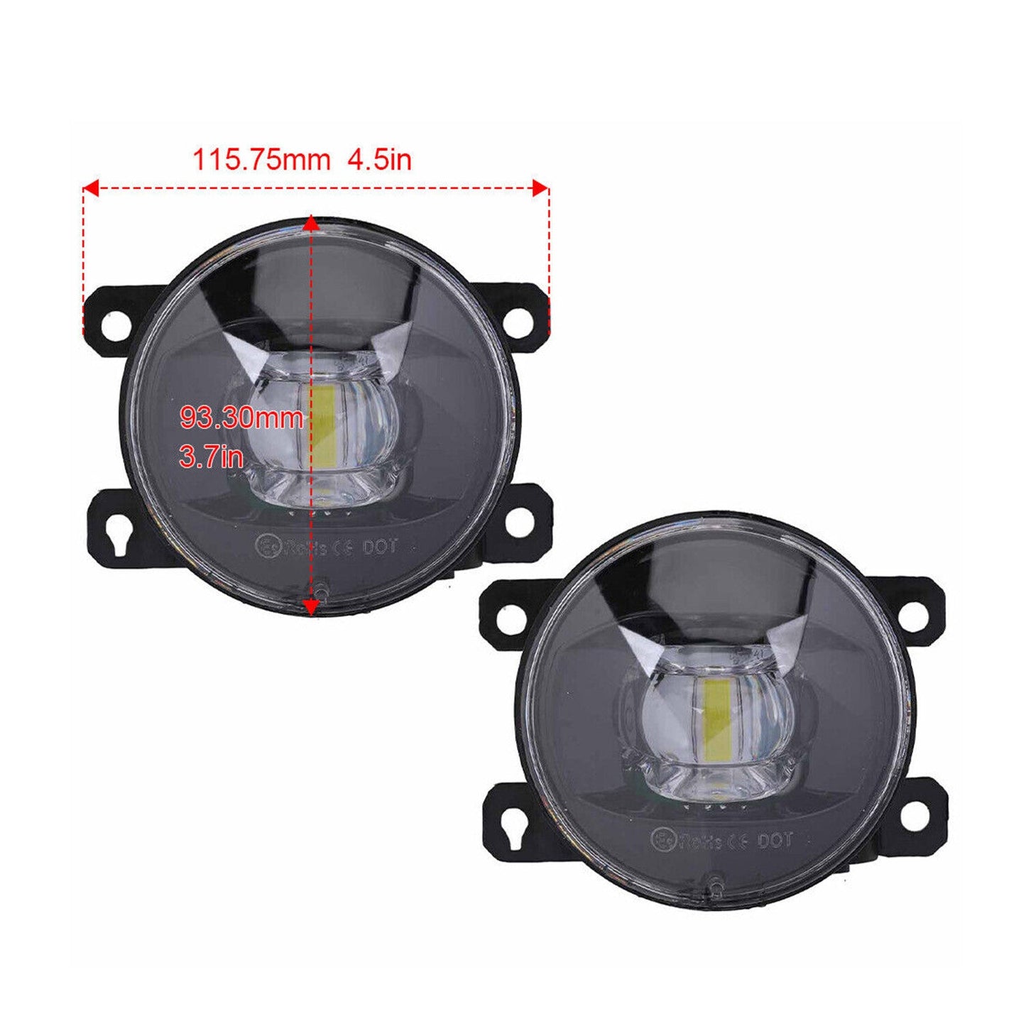 2Pcs LED Fog Lights For Subaru Forester XV Crosstrek 2014-2020 Front Bumper Lamp